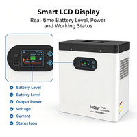 Inversor Portátil de Energía Todo en Uno de 1000W para RV, Camping, Dispositivos de Red, Computadoras, Iluminación y Uso en Múltiples Escenarios