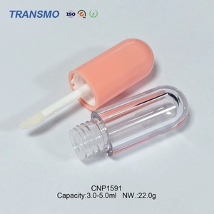 หลอดลิปกลอสเปล่าแบบกำหนดเอง ขนาด 3-5 มล. บรรจุภัณฑ์พลาสติกสำหรับลิปกลอส ลิปสติกแบบน้ำ ขายส่ง - Product Image 5