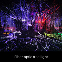 Éclairage professionnel Rideau d'eau Arbre Avatar Lumières à fibres optiques LED pour extérieur, jardin, parc