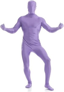 Mono de Demonio Negro elástico de cuerpo completo unisex disfraz de adulto invisible que desaparece para Halloween - Product Image 4