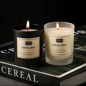 Ventes chaudes, bougies parfumées décoratives en cire de soja dans un bocal en verre avec logo personnalisé - Product Image 1