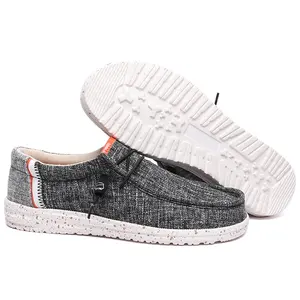 Fashion Boat Shoes Sneakers Casual Walking Style Shoes Dude Loafer for Men EVA Canvas Shoes