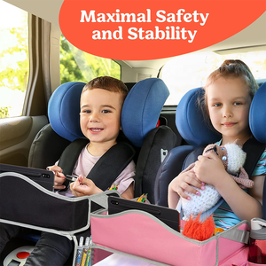 Accesorios para Mesa de Viaje para Niños Pequeños, Bandeja de Viaje para Niños, Bandeja para Asiento de Coche, Artículos Esenciales para Viajes por Carretera para Coche y Avión - Product Image 6
