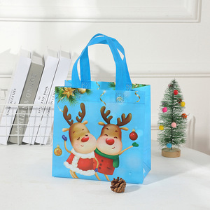 Bolsa de almacenamiento Bolsa de compras de almacenamiento de regalo plegable no tejida Bolsa impermeable Regalo promocional de Navidad Diseño novedoso - Product Image 2