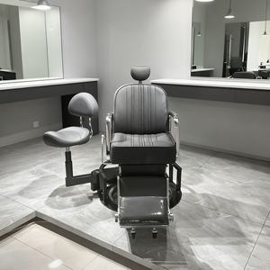 Döner özelliği ile ergonomik paslanmaz çelik berber koltuğu yüksekliği ayarlanabilir ticari <span class=keywords><strong>Salon</strong></span> mobilya berberler kullanın - Product Image 5