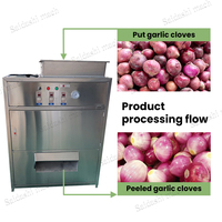 SAIDASHI Pneumatische Uienschilmachine Nul Schade Droge Type Witte Uienschiller Rode Ui Verwerkingsapparatuur 100kg/u
