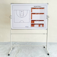 Tableau Tactique de Basketball Professionnel Mobile Grand Format Double Face Magnétique pour Entraînement d'Équipe