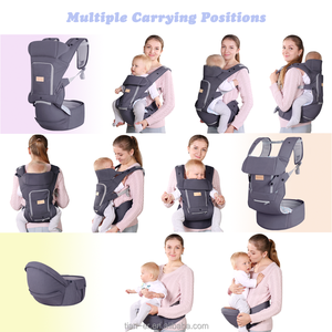 Nouvellement conçu multifonctionnel respirant léger pur coton <span class=keywords><strong>porte</strong></span>-bébé avant Style hanche siège pliable caractéristiques de sécurité - Product Image 6