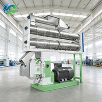 Máquina de Fabricación de Pienso en Pellets LUODATE, Duradera, 8-21T/H, de Alta Calidad, para Alimentar Pollos, Cerdos, Ganado Vacuno y Ovejas