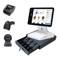 WiFi/BT Android/Win Écran tactile tout en un Comptoir de caisse enregistreuse Terminal de système de point de vente au détail
