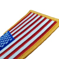En gros, Écussons brodés thermocollants en tissu sergé 3D pour Taekwondo, drapeaux nationaux (USA, Corée du Sud), personnalisés, pour chapeaux d'arts martiaux