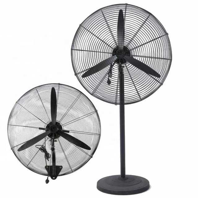 20 24 26 30 34" Inch 110V 220V Powerful Metal 2 in 1 Standing Pedestal Fan for Commercial and Industrial Use
