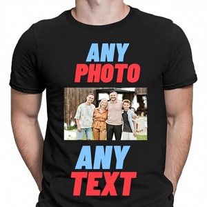 T-shirt personnalisé pour homme avec impression photo, manches courtes, col rond, jersey décontracté, coupe classique, design imprimé numérique sur le devant - Product Image 2