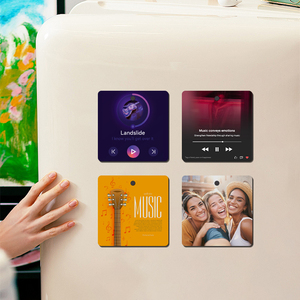 Sublimazione MDF lettore musicale magneti per frigo ricaricabili stampano il tuo magnete da frigo con <span class=keywords><strong>foto</strong></span> Souvenir - Product Image 6