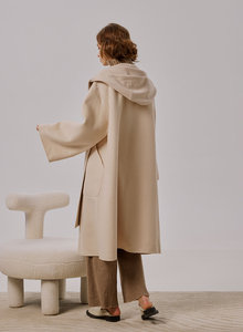 Fabrication professionnelle de vêtements bon marché pour femmes, manteau en laine élégant pour femmes, <span class=keywords><strong>Trench</strong></span> en cachemire pour dames - Product Image 4
