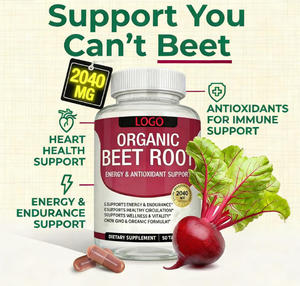 Vitamines Capsule de betterave Soutien énergétique Complément alimentaire pour adultes Fabricant de produits de marque privée OEM/ODM avec poudre de betterave biologique - Product Image 2