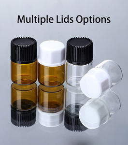 Mini bouteille de rangement en verre pour renifler, 1ml, 2ml, 3ml, 5ml, verre clair ambre, pot de reniflage, conteneur, accessoires de reniflage, vente en gros - Product Image 6