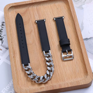 <span class=keywords><strong>Para</strong></span> <span class=keywords><strong>Garmin</strong></span> <span class=keywords><strong>Venu</strong></span> <span class=keywords><strong>SQ</strong></span> <span class=keywords><strong>Correa</strong></span> 20mm Acero inoxidable cuero genuino doble Tour 49mm 46mm mujeres lujo Apple Watch Ultra bandas - Product Image 2