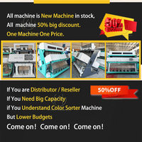 50% Remise Prix le plus bas Grande capacité 6 Chutes 7 Chutes Riz Maïs Grain Haricots Plastique Couleur Trieur Couleur Machine de tri