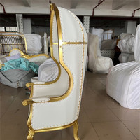 Chaises de trône classiques décoratives pour événements de mariage, sièges de luxe, chaises de salle à manger royales à dossier haut, chaises de princesse pour hôtel