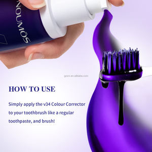 Venta al por mayor orgánica no irritante multiusos brillo instantáneo Blanqueamiento Dental V34 pasta de <span class=keywords><strong>dientes</strong></span> púrpura - Product Image 4