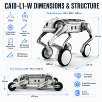 CAID-L1-W Bionischer Vierbeiniger Roboter-Hund Elektronisches Spielzeug Intelligenter Begleiter-Hund mit Motorgetriebe-System Mechanischer Hund