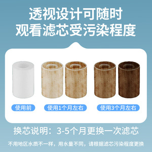 Filtro para cabezal de ducha, cartucho de algodón PP de 1 etapa, universal para baño y calentadores de agua, fácil instalación - Product Image 5