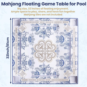 Mesa de <span class=keywords><strong>Juego</strong></span> Flotante de Espuma EVA Personalizada, Bandeja Impermeable para Mahjong, Cartas, Dominó, Juegos de Mesa Portátiles, Accesorio para Fiestas en la Piscina - Product Image 1