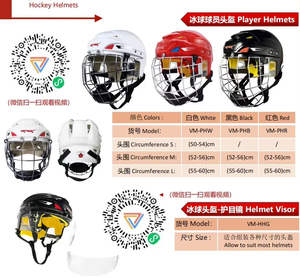 Résistance aux chocs élevée, garantie de sécurité optimale, doublure confortable, équipement de hockey sur glace de remplacement, protection sportive, casque de hockey - Product Image 6