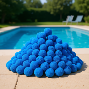 ลูกบอลกรองสระว่ายน้ำสีน้ำเงิน 3.1 ปอนด์ รุ่น D0100X3RTHX สำหรับปั๊มกรองทรายในสระว่ายน้ำ เพื่อน้ำใส - Product Image 2