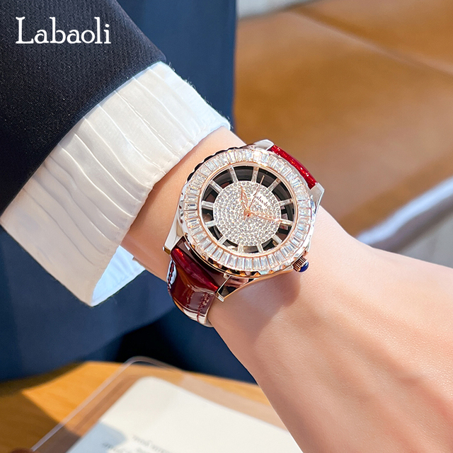 Luxury Design New Women Watch Quartz Waterproof Fashion Leather Chronograph Lady Watches