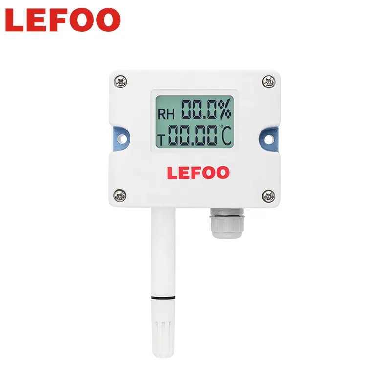 LEFOO-Sensor de temperatura y humedad de alta calidad, transmisor con indicador de humedad y humedad, tipo dividido, digital 485