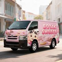 Impression d'autocollants en vinyle auto-adhésifs pour la personnalisation de food trucks, film de décalcomanie pour carrosserie de voiture et de bus, publicité extérieure