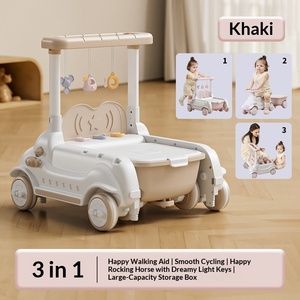 Andador para Bebés 3 en 1 Multifuncional, Juguete de Empuje de Plástico para Aprender a Caminar, Anti-Piernas en O - Product Image 6