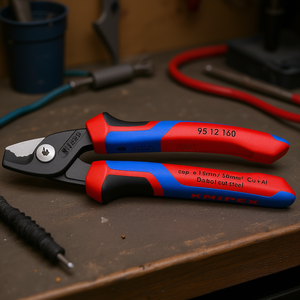 Tijeras para cables Knipex StepCut 95 12 160, cortadoras de alambre de cuarzo y aluminio de 15 mm - Product Image 2