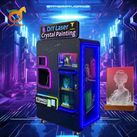Machine de vente automatique professionnelle de peinture au laser sur cristal pour les entreprises