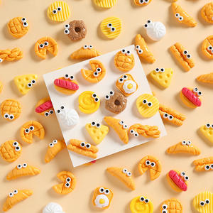 Grande collection d'accessoires en résine pour la création de nourriture factice, pour colle à crème, coque de téléphone, autocollant de réfrigérateur, décoration - Product Image 1