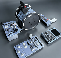 Ensemble de panneaux de commande de simulateur professionnel avec MCDU, ECAM et radar météo – Pack combiné