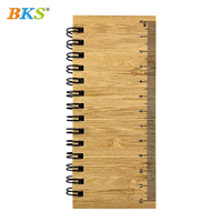 Blocs-notes autocollants multifonctionnels en bambou multicolores et règle pour étudiants - Papeterie personnalisable avec logo