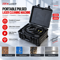 Nettoyeur laser à impulsions HS-LC300 300w JPT en forme de valise avec énergie d'impulsion unique de 1,5mJ 5mJ 15mJ, machine de nettoyage laser