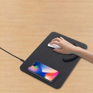 CAFERRIA 10W <span class=keywords><strong>Qi</strong></span> cargador inalámbrico de carga Mouse Pad muñeca resto juego alfombrilla para IPhone X Samsung S8 más Xiaomi - Product Image 4