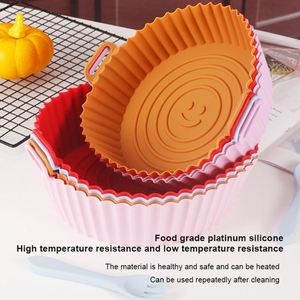 Smile Air Fryer - Reutilizable, apto para alimentos, bandeja de silicona para hornear en horno, cesta de silicona para freidora de aire - Product Image 3