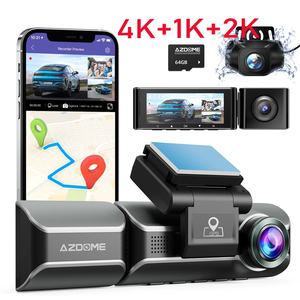 M550 MAX Enregistreur de conduite transfrontalier Enregistreur à trois objectifs 2K 1080P 1080P intégré WIFI GPS piste de conduite - Product Image 1