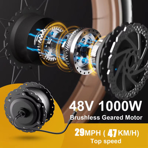 Wholesales 26 Inch Road Bike 1000W Motor Fat Tire Ebike Mountain for Adult F1 Bike 1000W F1 F1 - Product Image 5