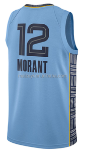 Tốt nhất khâu chất lượng JA morant người đàn ông của Breathable tùy chỉnh vest mặc trẻ em bóng rổ Jerseys - Product Image 2