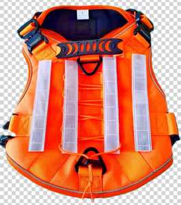 リード犬用ナイロンパッド入りソリッドオレンジ反射犬ハーネス<span class=keywords><strong>2025</strong></span> - Product Image 3