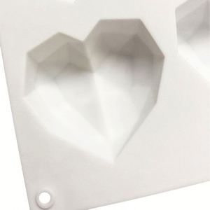 Molde de silicona 3D con forma de corazón pequeño para tartas, aromaterapia, yeso, bricolaje en casa, herramientas manuales, velas, jabón OEM/ODM - Product Image 3
