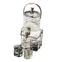 Pot nordique en verre épaissi de grande capacité, Pot d'eau froide domestique, seau de boisson de thé de Fruit de fête privée