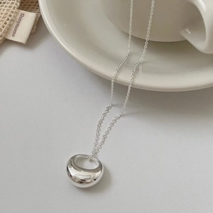 Collar Saddle Bag de Plata de Ley 925 con Forma de Luna, Cadena Larga para Suéter, Joyería Minimalista de Moda - Product Image 2