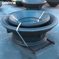 Repuestos de Alta Calidad para Trituradora de Cono Telsmith SBS SBX 24S 36S 36FC 52 SBS, Molde Cóncavo para Minería de Minerales, Certificado ISO9001